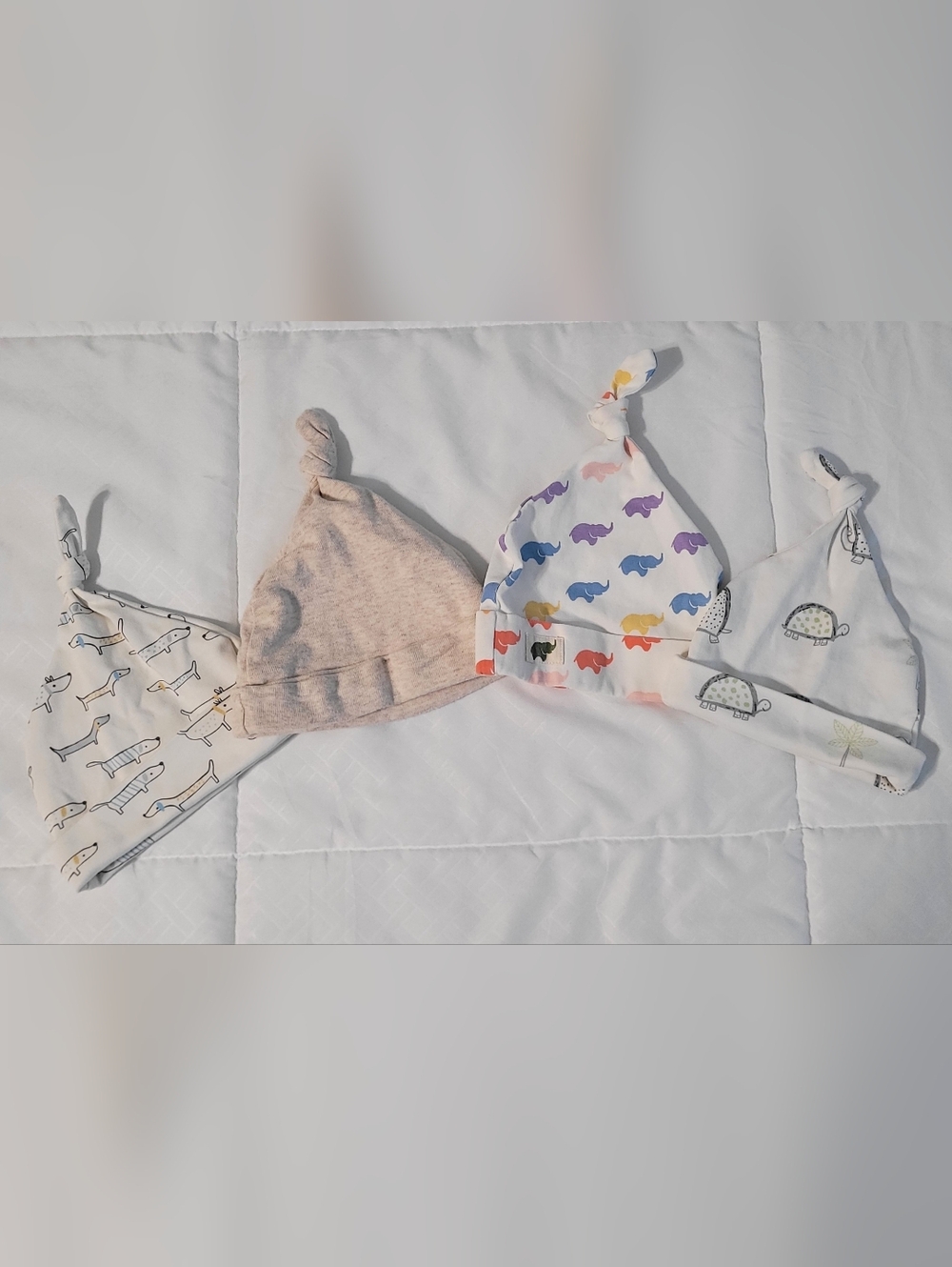 Baby Top Knot Hats, NB & 0-3 Month